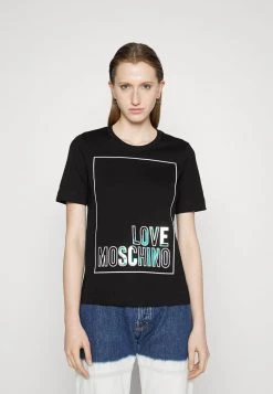 I primi 10 ⭐ Love Moschino T-shirt Con Stampa - Black, Donna 😀