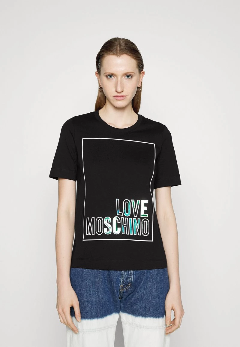 I primi 10 β Love Moschino T-shirt Con Stampa - Black, Donna π 1 I primi 10 β Love Moschino T-shirt Con Stampa - Black, Donna π