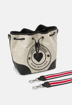 Sconto 🌟 Love Moschino STRIPED BUCKET - Borsa A Mano - Beige, Donna 😀 -Vendite Love Moschino ca29e96219514622a5aeeca02a19feea