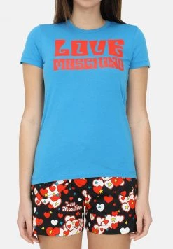 Offerte 🥰 Love Moschino T-shirt Con Stampa - Azure, Donna 🔔 -Vendite Love Moschino cb51c8162d554a14862b12e3b01f26ae