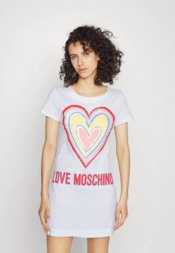 Miglior prezzo π€© Love Moschino Vestito Di Maglina - Optical White, Donna β¨