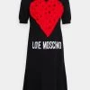 Nuovo 🔥 Love Moschino Abito In Maglia - Black, Donna 🥰
