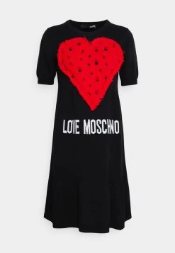 Nuovo 🔥 Love Moschino Abito In Maglia - Black, Donna 🥰