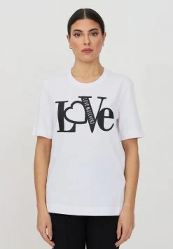 Vendita calda 😍 Love Moschino T-shirt Con Stampa - Optical White, Donna 🔔 -Vendite Love Moschino ce8c9331c7a247d1a5520145f6f9633a