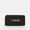 Bilancio 💯 Love Moschino QUILTED CONTINENTAL - Portafoglio - Nero, Donna 👍