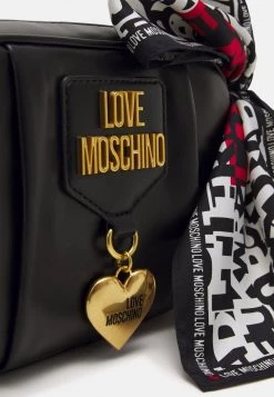 Promo 🤩 Love Moschino SOFT CHARM SCARVED CAMERA BAG - Borsa A Tracolla - * Nero, Donna 👍 -Vendite Love Moschino d05f5fbf24f4433b8519b32f1c8fde98