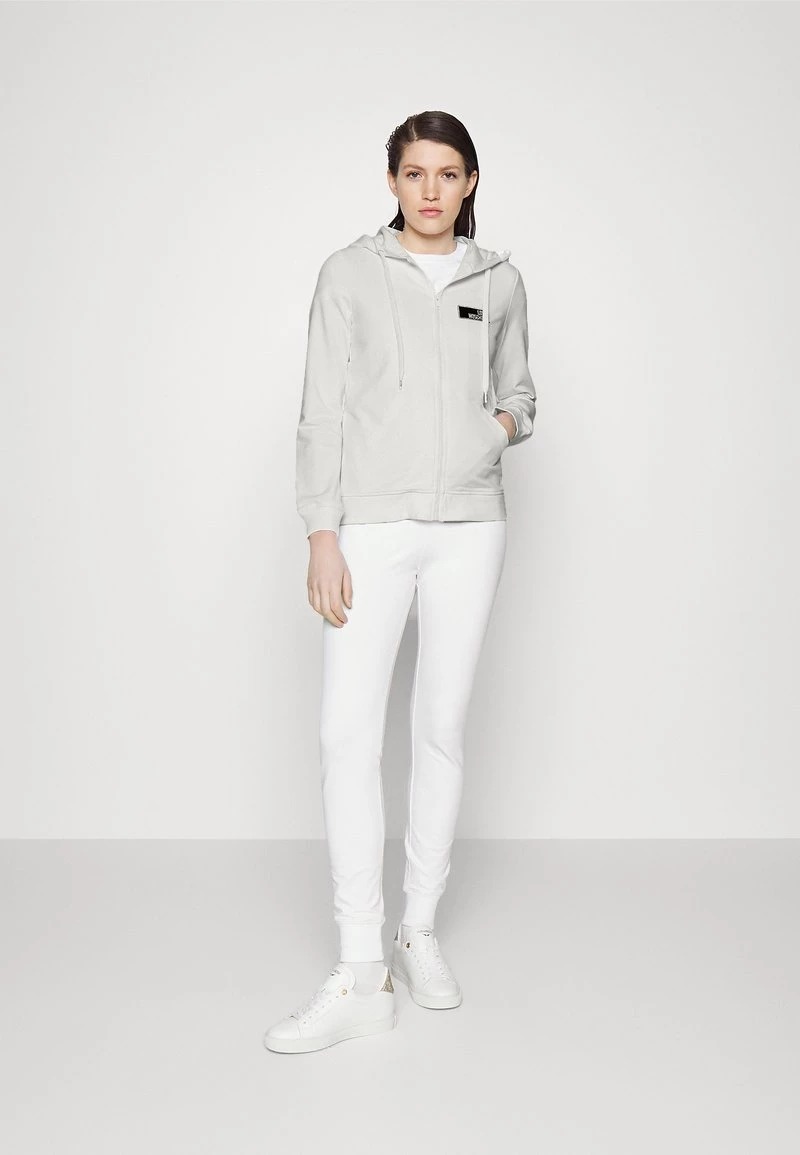 Buono 🤩 Love Moschino Felpa Con Zip - Optical White, Donna ⭐ 1 Buono 🤩 Love Moschino Felpa Con Zip - Optical White, Donna ⭐