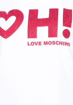 Presa 👍 Love Moschino T-shirt Con Stampa - Optical White, Donna 😍 -Vendite Love Moschino d762218d471c4898905176c90b107400