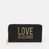 A buon mercato ❤️ Love Moschino BIG LOGO CONTINENTAL - Portafoglio - Black, Donna 🥰