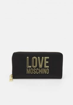 A buon mercato ❤️ Love Moschino BIG LOGO CONTINENTAL - Portafoglio - Black, Donna 🥰
