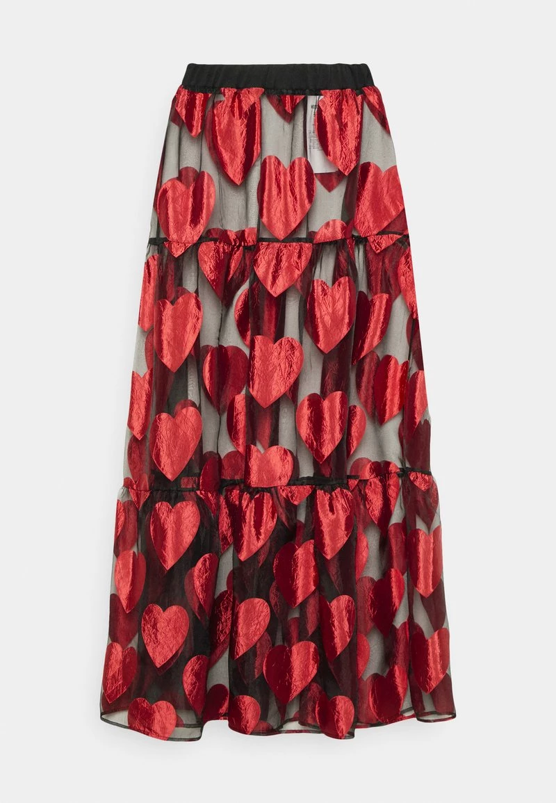 Nuovo di zecca π Love Moschino Gonna Lunga - Nero/red, Donna β€οΈ 1 Nuovo di zecca π Love Moschino Gonna Lunga - Nero/red, Donna β€οΈ