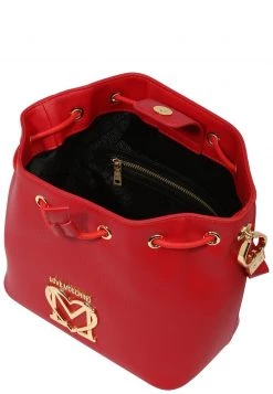 Promo 👍 Love Moschino LABEL PLATE - Borsa A Mano - Rosso, Donna ✔️ -Vendite Love Moschino dbce19ca59d649389af3d0a1fee99323