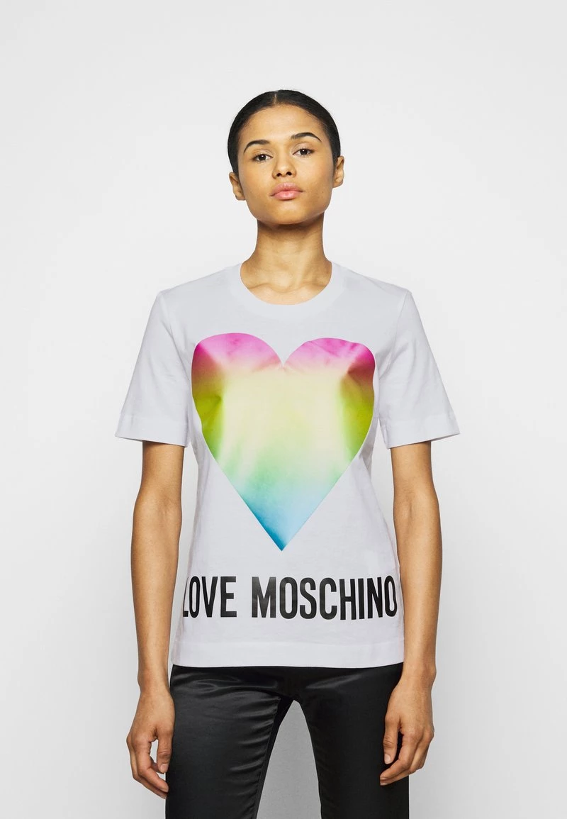 Vendita all'ingrosso π Love Moschino T-shirt Con Stampa - Optical White, Donna π 1 Vendita all'ingrosso π Love Moschino T-shirt Con Stampa - Optical White, Donna π