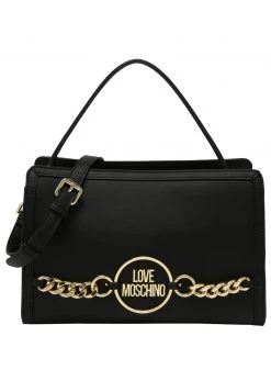 Il più economico 😍 Love Moschino MIT VERGOLDETEN APPLIKATIONEN - Borsa A Mano - Schwarz, Donna 😉