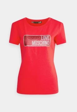 Acquistare 🌟 Love Moschino T-shirt Con Stampa - Red, Donna 👍