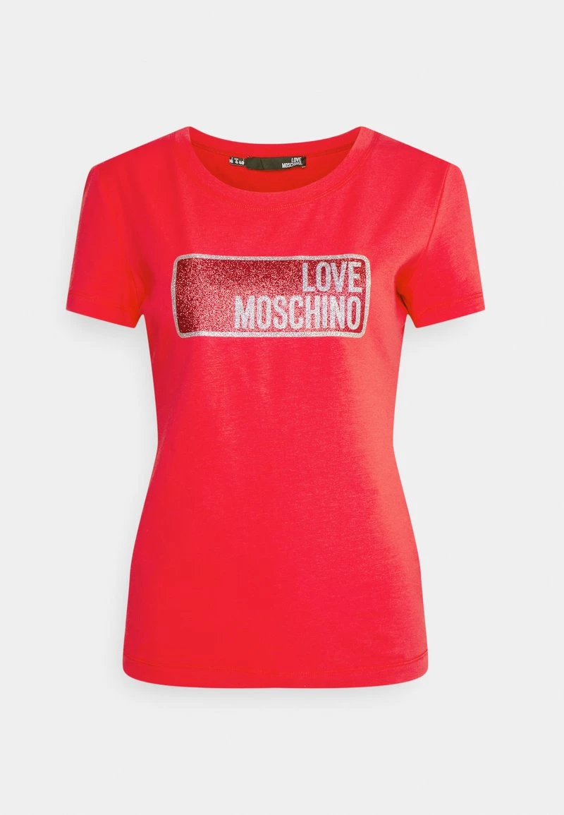 Acquistare π Love Moschino T-shirt Con Stampa - Red, Donna π 1 Acquistare π Love Moschino T-shirt Con Stampa - Red, Donna π