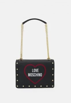 Buono 🛒 Love Moschino HEART STUD SHOULDER BAG - Borsa A Mano - Nero, Donna 🌟