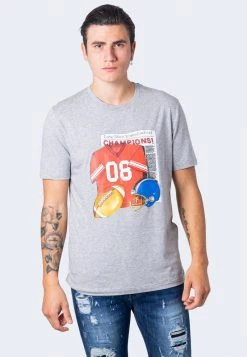 Presa ❤️ Love Moschino T-shirt Con Stampa - Grey, Uomo 🛒