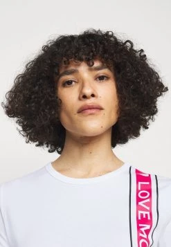 Promo 💯 Love Moschino T-shirt Con Stampa - Optical White, Donna ⭐ -Vendite Love Moschino efe557abe2824977a283c0c15f96b0f7