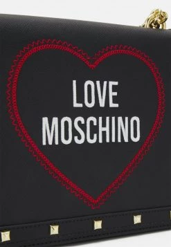 Buono 🛒 Love Moschino HEART STUD SHOULDER BAG - Borsa A Mano - Nero, Donna 🌟 -Vendite Love Moschino f03943f030514ec492e578b6273c0261