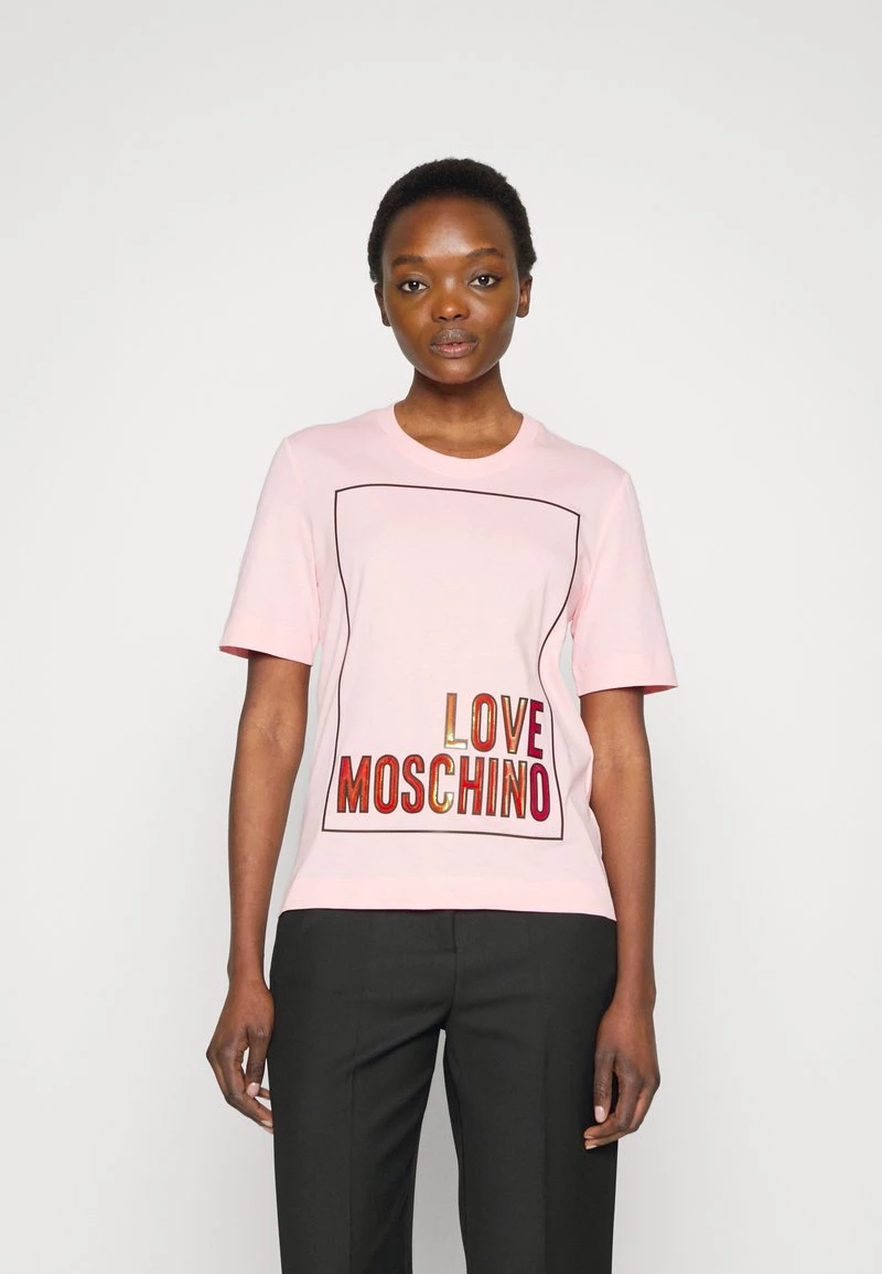 Miglior prezzo 𧨠Love Moschino T-shirt Con Stampa - Pink, Donna π 1 Miglior prezzo 𧨠Love Moschino T-shirt Con Stampa - Pink, Donna π