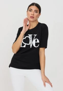 Promo 💯 Love Moschino T-shirt Con Stampa - Black, Donna 🎉 -Vendite Love Moschino f79dbb0a611640608559107fa4c2bba8