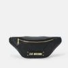 A buon mercato 👏 Love Moschino QUILTED CHAIN BELT BAG - Marsupio - Nero, Donna 👍