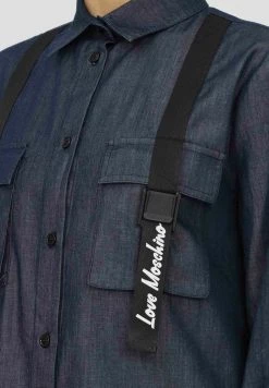 Buono 💯 Love Moschino Camicia - 👖 Jeans, Donna 👍 -Vendite Love Moschino fc3b980deaa74a37ba18bdf2311dd88f