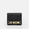 I primi 10 😀 Love Moschino QUILTED FLAP PURSE - Portafoglio - Nero, Donna 👏